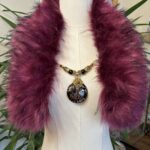 Plum Starling Fur Collar