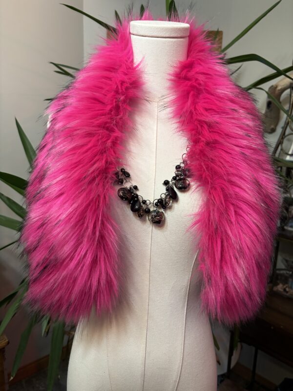 Hot Pink Refest fur collar