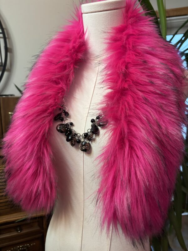 Hot Pink Refest fur collar