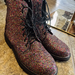 Sparkle Combat Boots