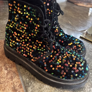 Rainbow combat Boots