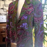 Pattern blazer jacket