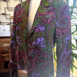 Pattern blazer jacket