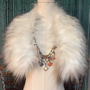 White Fur collar